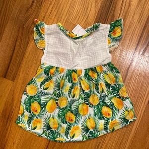 Miki Miette 9 month old lemon dress